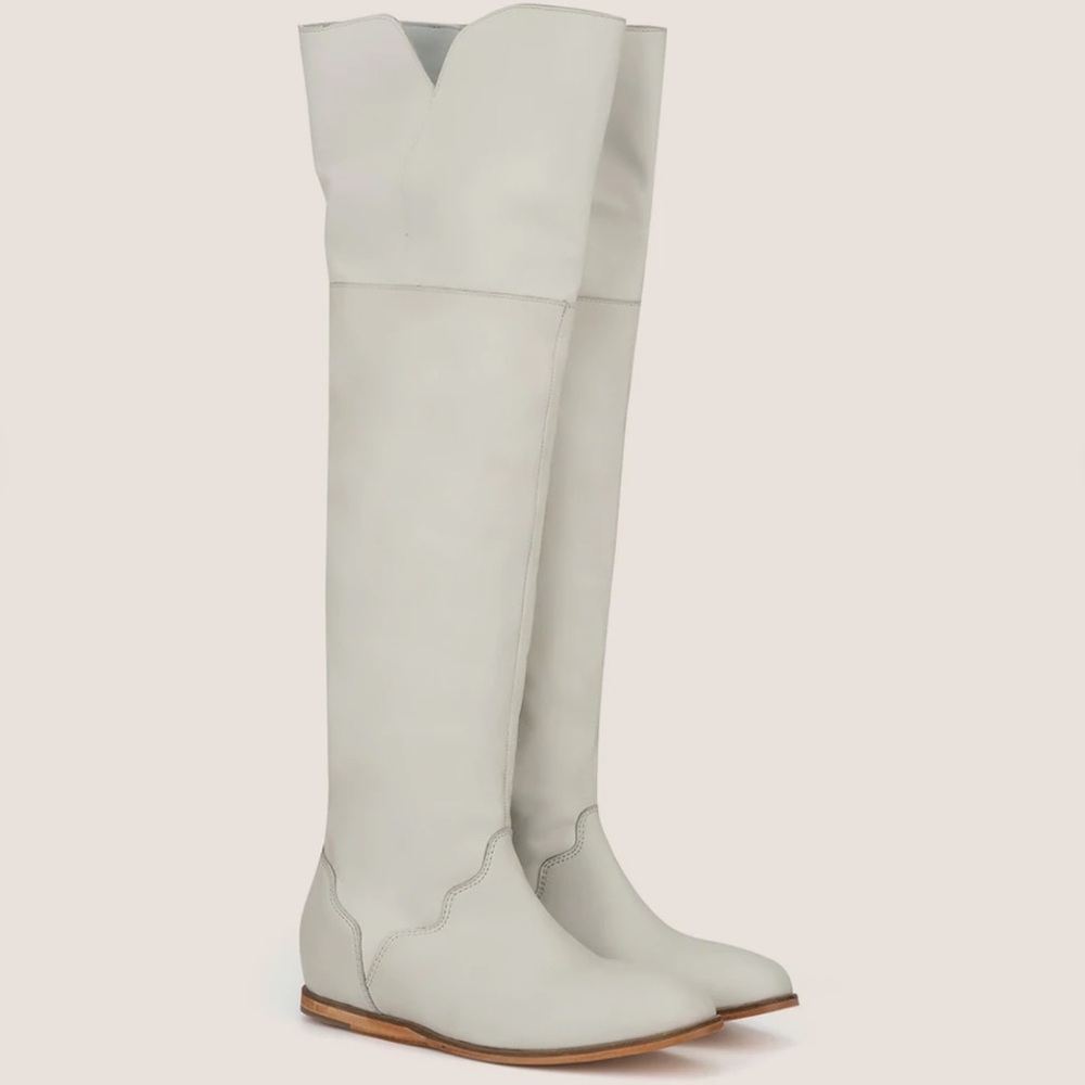 White cowboy boots